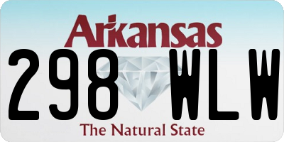 AR license plate 298WLW