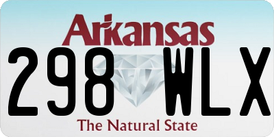 AR license plate 298WLX