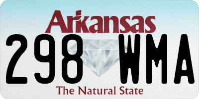 AR license plate 298WMA
