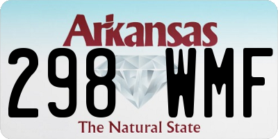 AR license plate 298WMF