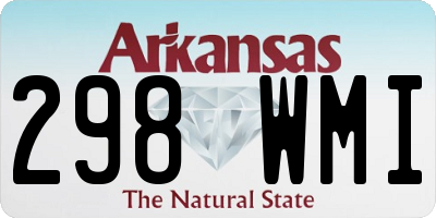 AR license plate 298WMI