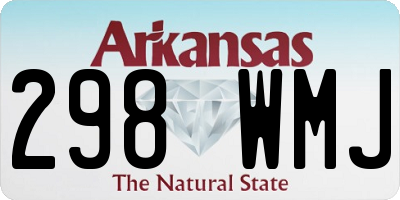 AR license plate 298WMJ