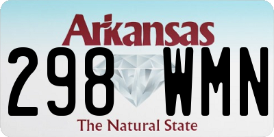 AR license plate 298WMN