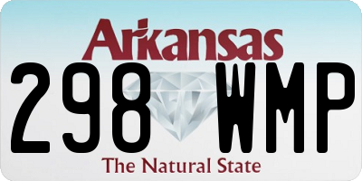 AR license plate 298WMP