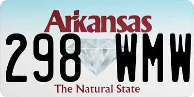 AR license plate 298WMW