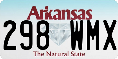 AR license plate 298WMX