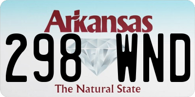 AR license plate 298WND