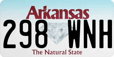 AR license plate 298WNH