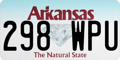 AR license plate 298WPU
