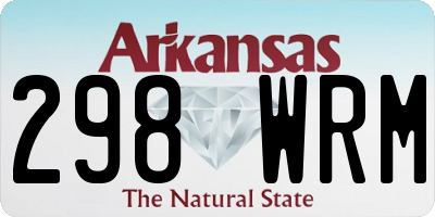 AR license plate 298WRM