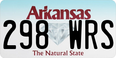 AR license plate 298WRS