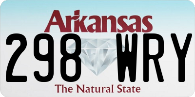 AR license plate 298WRY