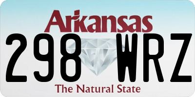 AR license plate 298WRZ