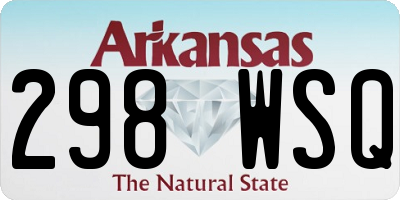 AR license plate 298WSQ