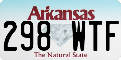 AR license plate 298WTF