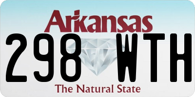 AR license plate 298WTH