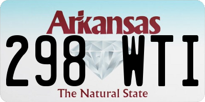 AR license plate 298WTI