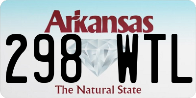 AR license plate 298WTL