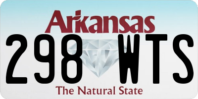 AR license plate 298WTS