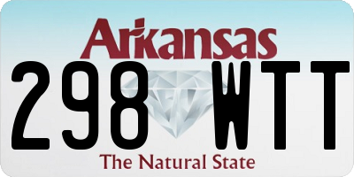 AR license plate 298WTT