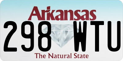 AR license plate 298WTU