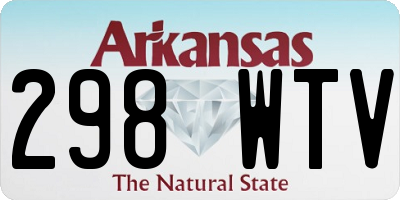 AR license plate 298WTV