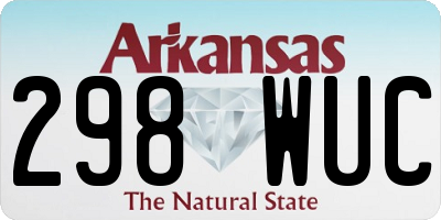 AR license plate 298WUC