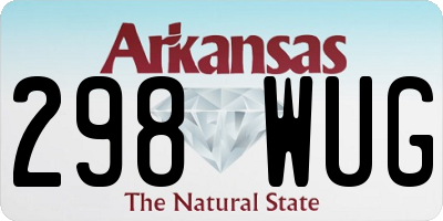 AR license plate 298WUG