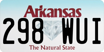 AR license plate 298WUI