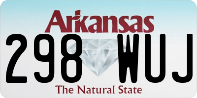 AR license plate 298WUJ