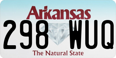 AR license plate 298WUQ