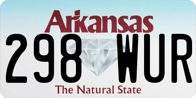 AR license plate 298WUR