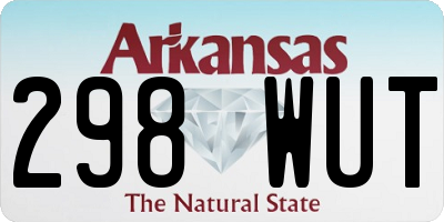 AR license plate 298WUT