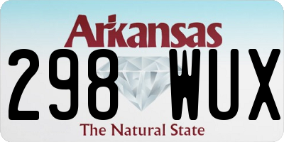 AR license plate 298WUX