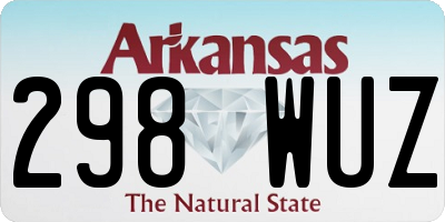 AR license plate 298WUZ