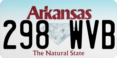 AR license plate 298WVB
