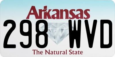 AR license plate 298WVD
