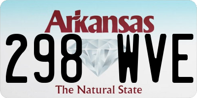AR license plate 298WVE