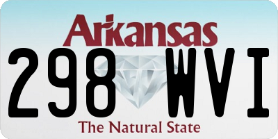 AR license plate 298WVI