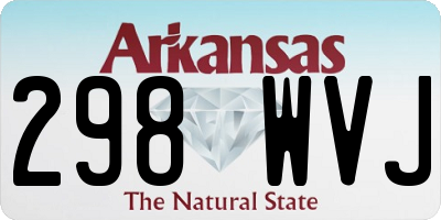 AR license plate 298WVJ