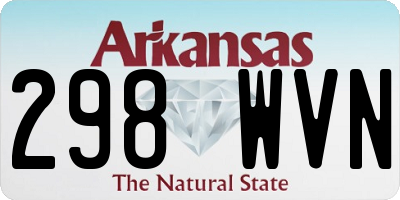AR license plate 298WVN