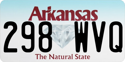 AR license plate 298WVQ