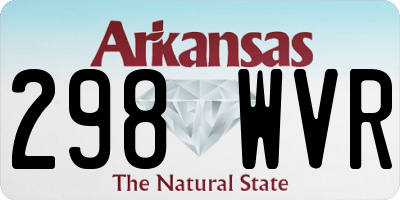 AR license plate 298WVR