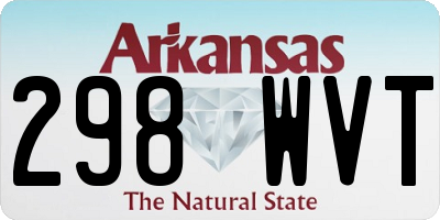 AR license plate 298WVT