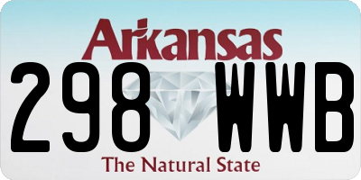 AR license plate 298WWB