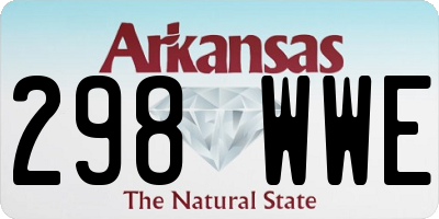 AR license plate 298WWE