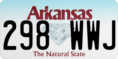 AR license plate 298WWJ