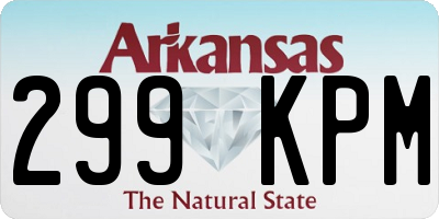 AR license plate 299KPM