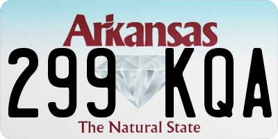 AR license plate 299KQA