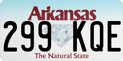 AR license plate 299KQE